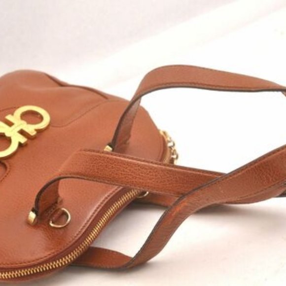 Ferragamo Gancini Leather Shoulder Hand Bag 2Way - Picture 2 of 10